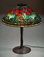 20" Poppy Tiffany table lamp