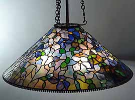 28" Clematis Tiffany lamp chandelier