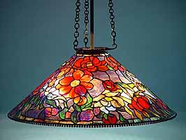 29" Peony Tiffany hanging lamp