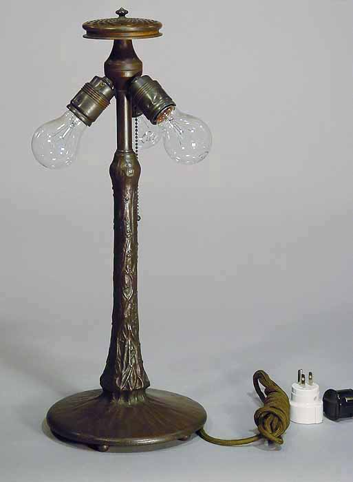 MAPPLE LEAF # 378 Bronze cast Tiffany lamp base