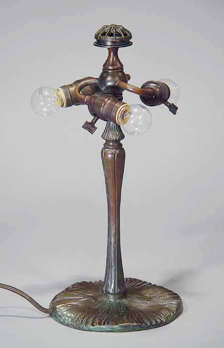 MUSHROOM # 337 Bronze cast Tiffany table lamp base